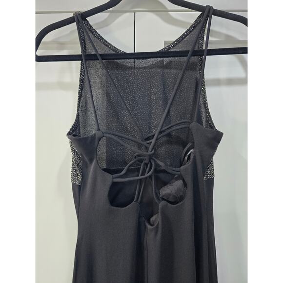 Roberta Black & Silver Evening Gown – Size Medium - Picture 10 of 16